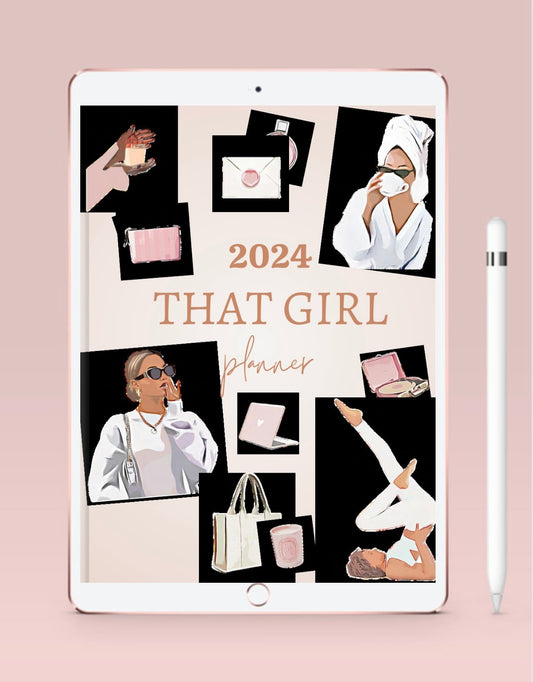 2024 That Girl Hyperlinked Digital Planner - 117 pages