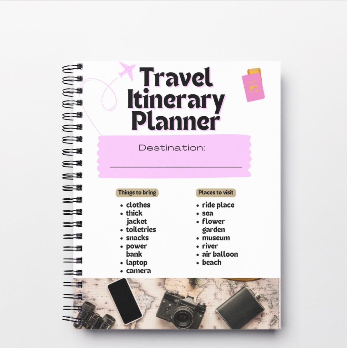 Travel Planner Printable & Editable Template