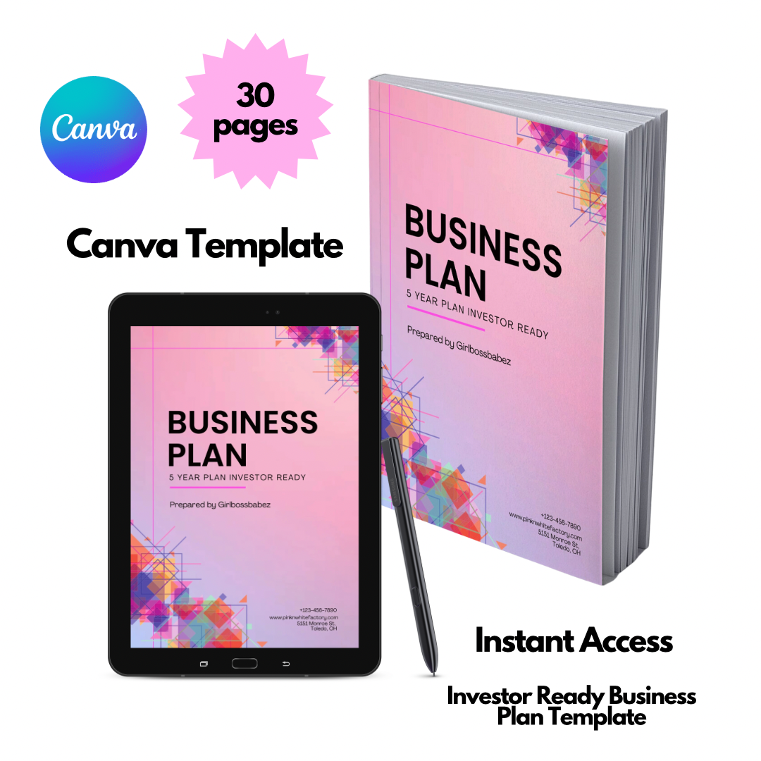 5 Year Business Plan Template: Investor Ready For Funding!