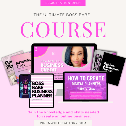 Boss Babe Course: 30 day start up of your business!