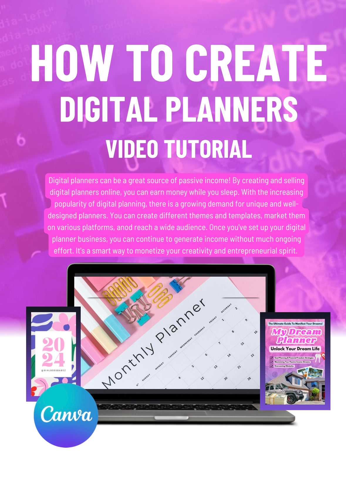 Canva Digital Planner How To Guide Tutorial