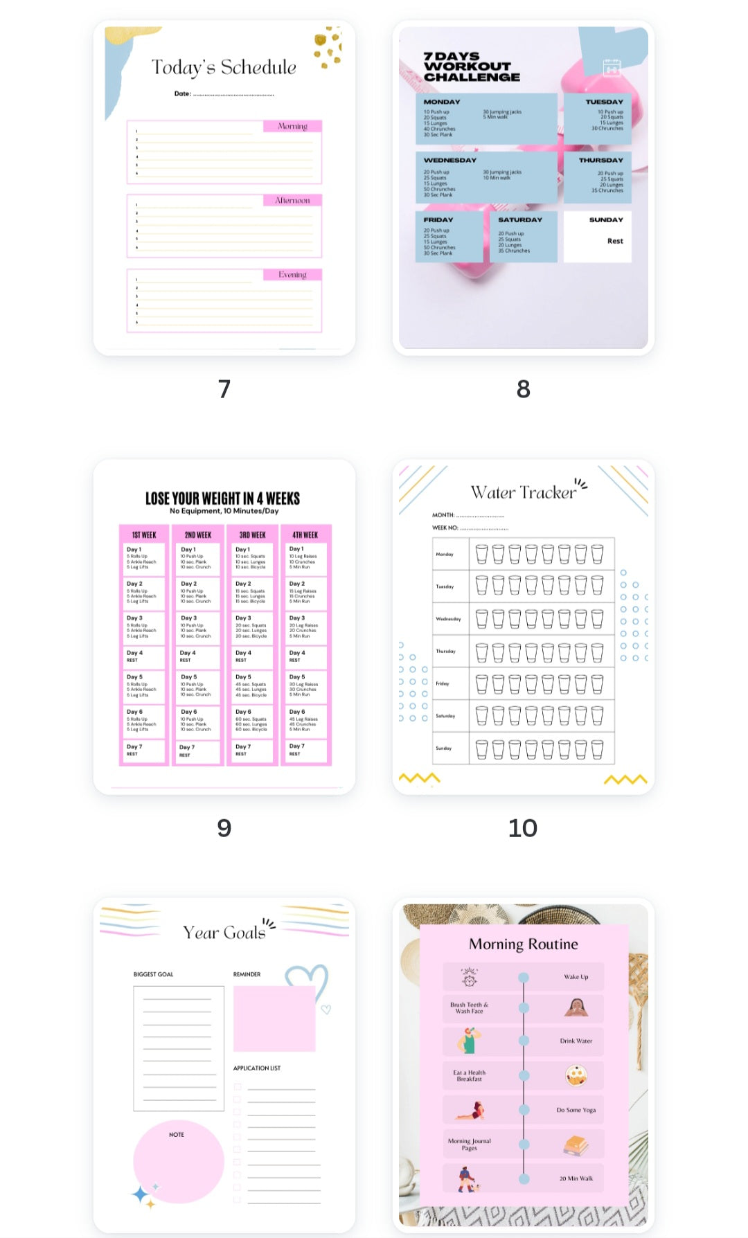 Life Goals Planner - Printable - 40 pages