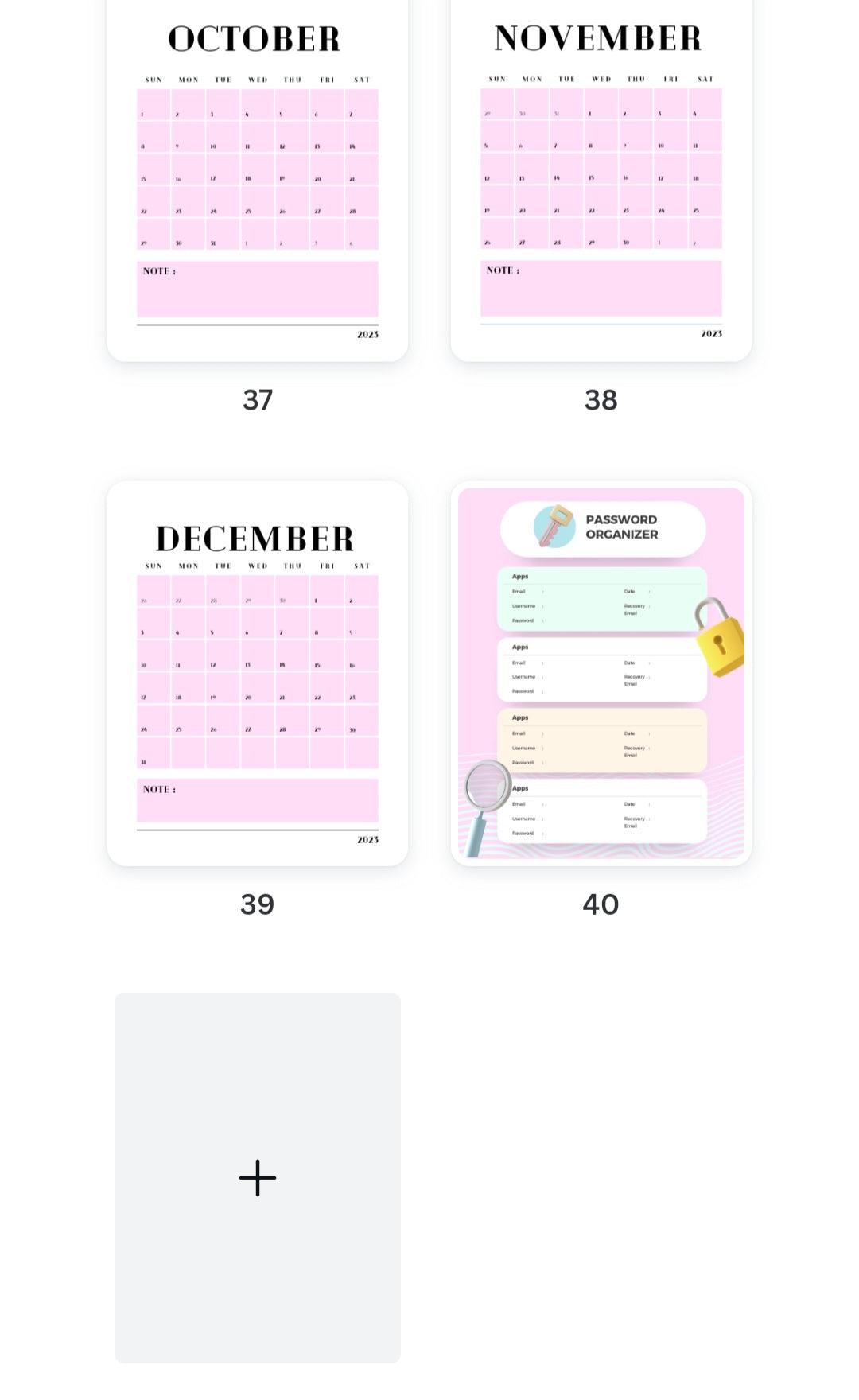 Life Goals Planner - Printable - 40 pages