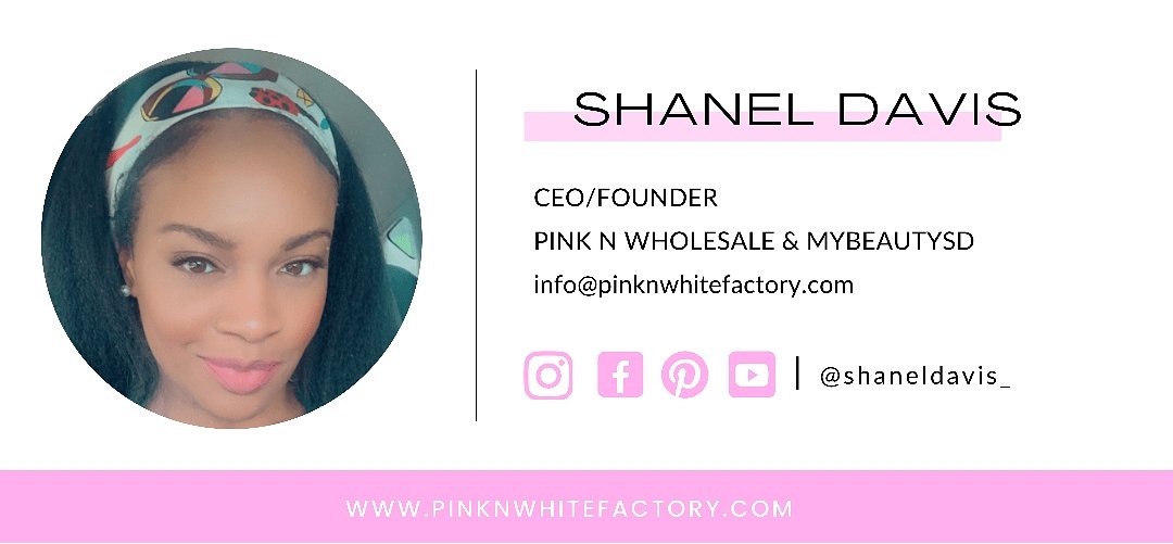 Editable Email Signature Template - Pink N White Factory